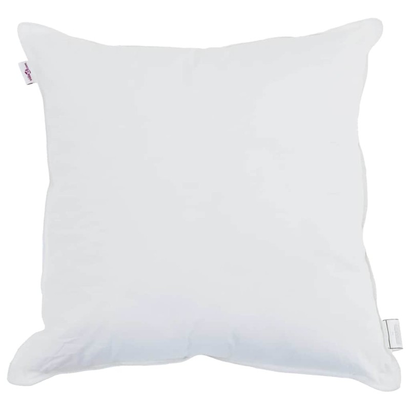 vidaXL Μαξιλάρι με μαξιλάρι Λευκό 50 x 50 cm Βαμβάκι