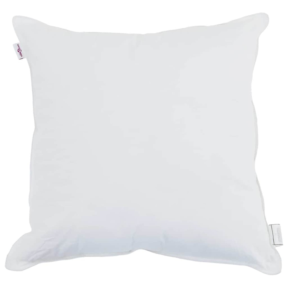 vidaXL Μαξιλάρι με μαξιλάρι Λευκό 50 x 50 cm Βαμβάκι