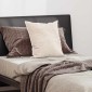 vidaXL Μαξιλάρι με μαξιλάρι Λευκό 50 x 50 cm Βαμβάκι