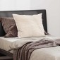 vidaXL Μαξιλάρι με μαξιλάρι Λευκό 50 x 70 cm Βαμβάκι