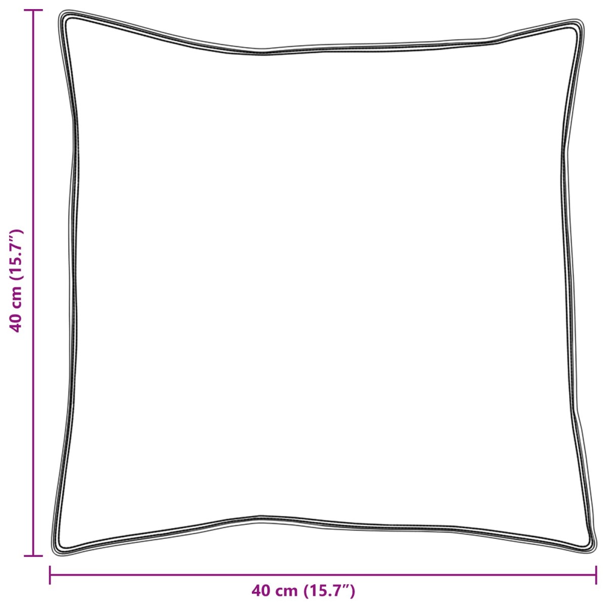 vidaXL Μαξιλάρι 2 τμχ. 40 x 40 cm Βαμβάκι Λευκό