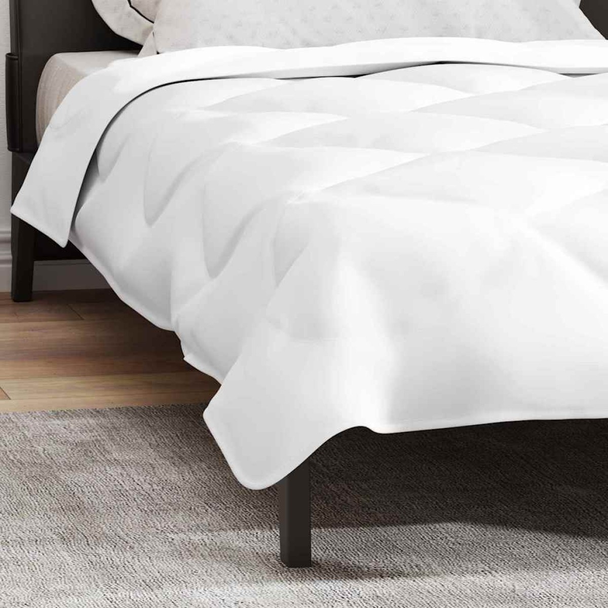 vidaXL Καλοκαιρινό Παπλωματοθήκη 200 x 155 x 3 εκ Καλοκαίρι Λευκό