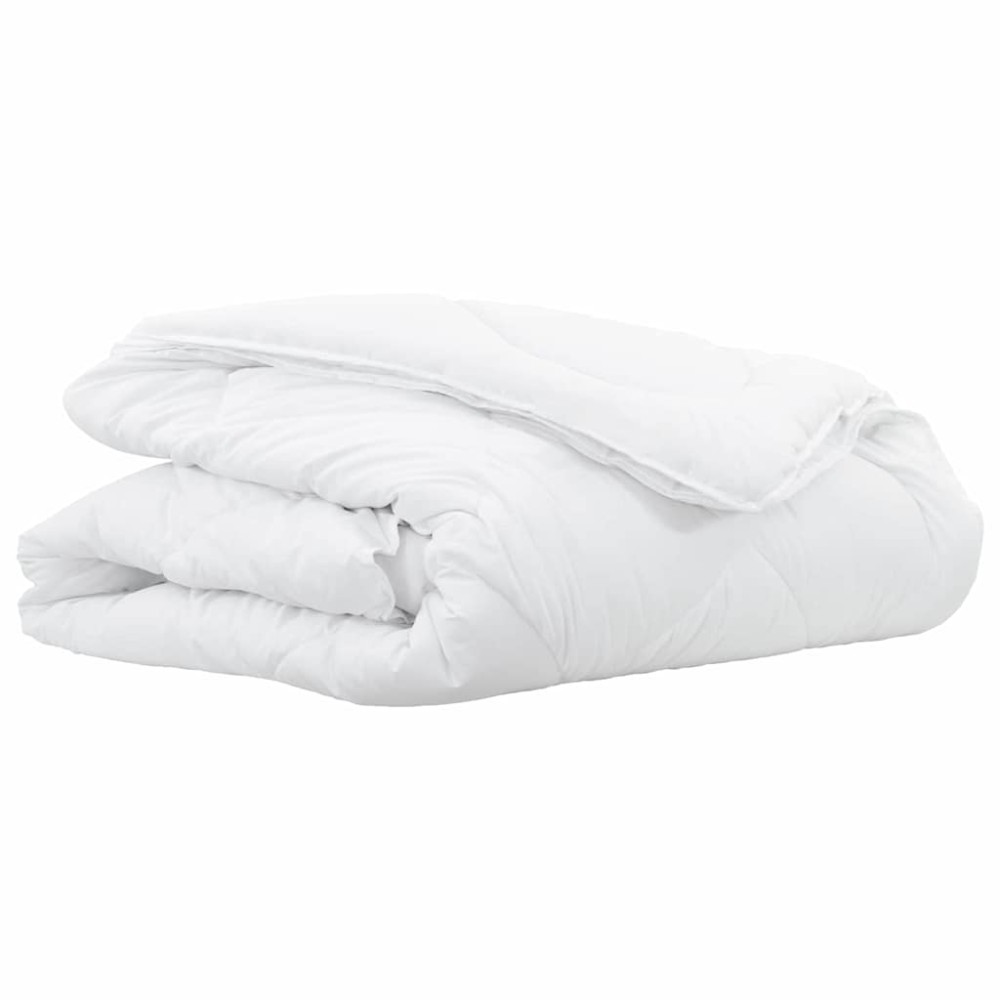 vidaXL Κουβέρτα 2 σε 1 200 x 155 x 10 εκ Χειμώνας Πολυεστέρας Λευκό