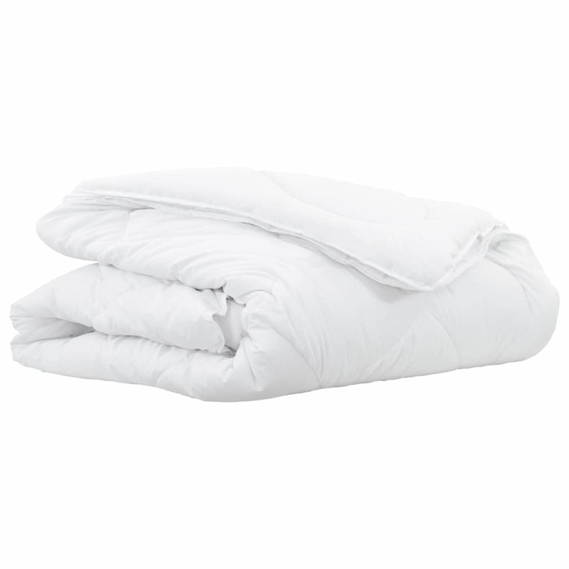 vidaXL Κουβέρτα 2 σε 1 200 x 155 x 10 εκ Χειμώνας Πολυεστέρας Λευκό