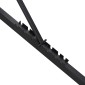 vidaXL Πάγκος Βαρών Μαύρο 131 x 41 x 110 εκ.