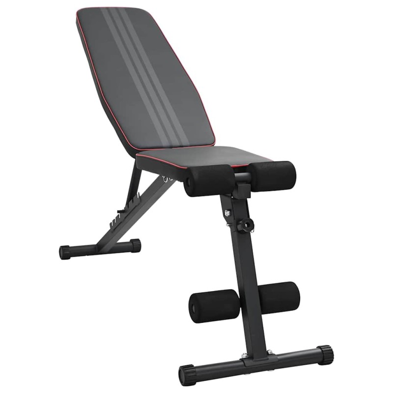 vidaXL Πάγκος Βαρών Μαύρο 131 x 41 x 110 εκ.