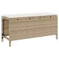 vidaXL Σέτ φαγητού για κήπο 3 τμχ. Μπεζ συνθετικό ρατάν