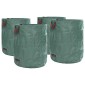 vidaXL Σακούλες Σκουπιδιών Κήπου 4 pcs 500 l Πράσινο Πολυπροπυλένιο