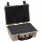 vidaXL Σκληρή βαλίτσα με αποθήκευση Άμμος 40,5 x 33 x 17,5 εκ.