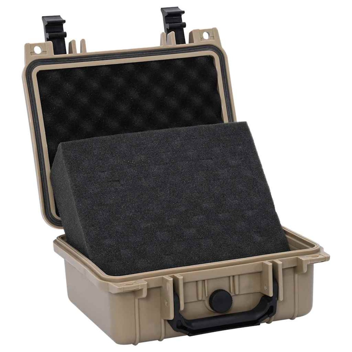 vidaXL Σκληρή βαλίτσα με αποθήκευση Άμμος 27 x 24,5 x 12,5 εκ.