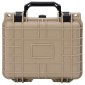 vidaXL Σκληρή βαλίτσα με αποθήκευση Άμμος 27 x 24,5 x 12,5 εκ.