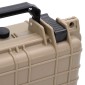 vidaXL Σκληρή βαλίτσα με αποθήκευση Άμμος 27 x 24,5 x 12,5 εκ.