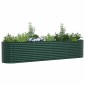 vidaXL Ανεβασμένο Κρεβάτι Πράσινο 400 x 80 x 81 cm Ατσάλι