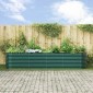 vidaXL Ανεβασμένο Κρεβάτι Πράσινο 400 x 80 x 81 cm Ατσάλι