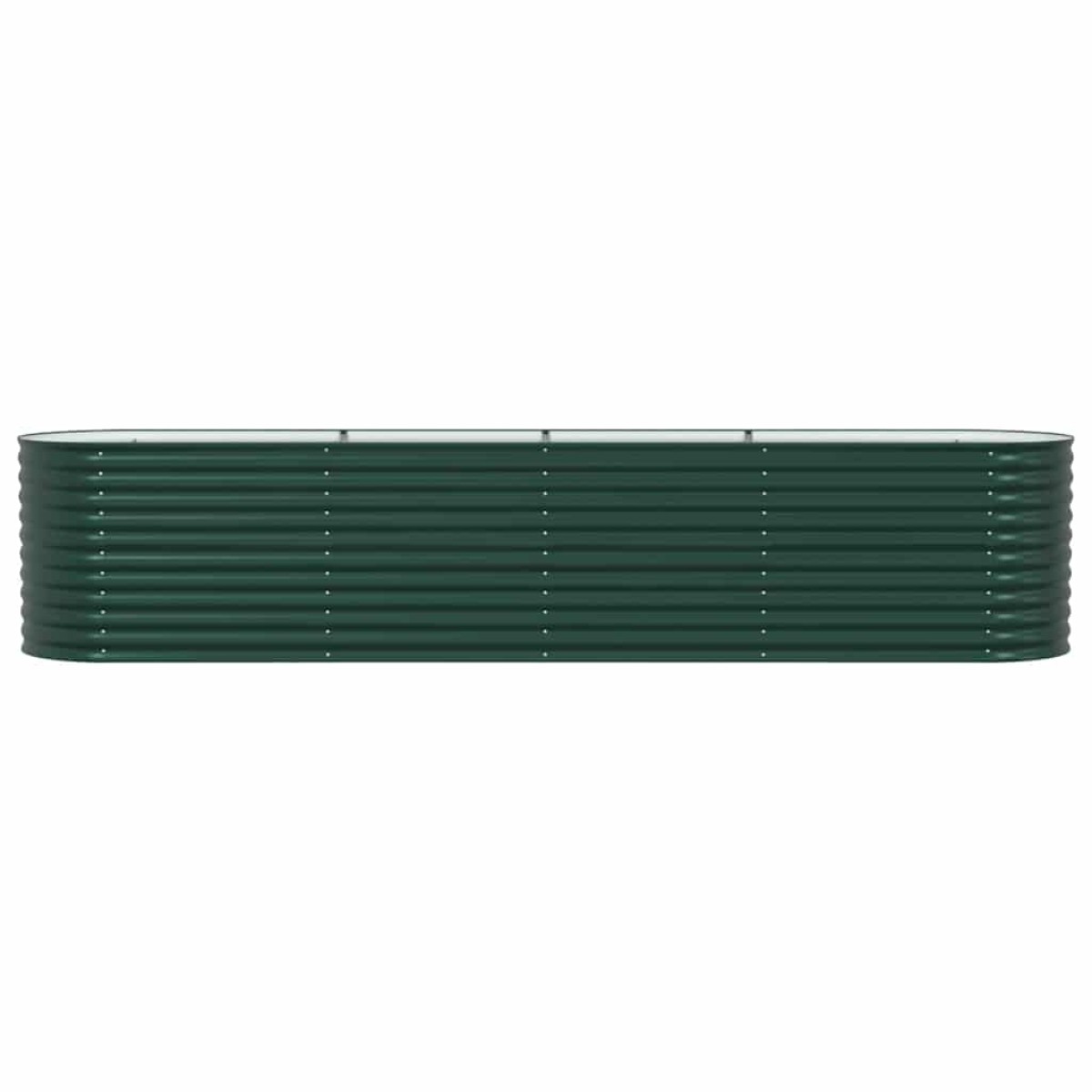 vidaXL Ανεβασμένο Κρεβάτι Πράσινο 400 x 80 x 81 cm Ατσάλι