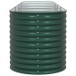vidaXL Ανεβασμένο Κρεβάτι Πράσινο 400 x 80 x 81 cm Ατσάλι