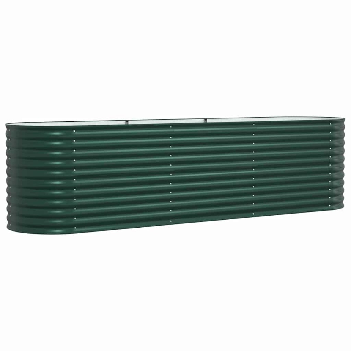vidaXL Ανεβασμένο Κρεβάτι Πράσινο 320 x 80 x 81 cm Ατσάλι