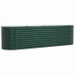 vidaXL Ανεβασμένο Κρεβάτι Πράσινο 320 x 80 x 81 cm Ατσάλι