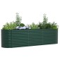 vidaXL Ανεβασμένο Κρεβάτι Πράσινο 320 x 80 x 81 cm Ατσάλι