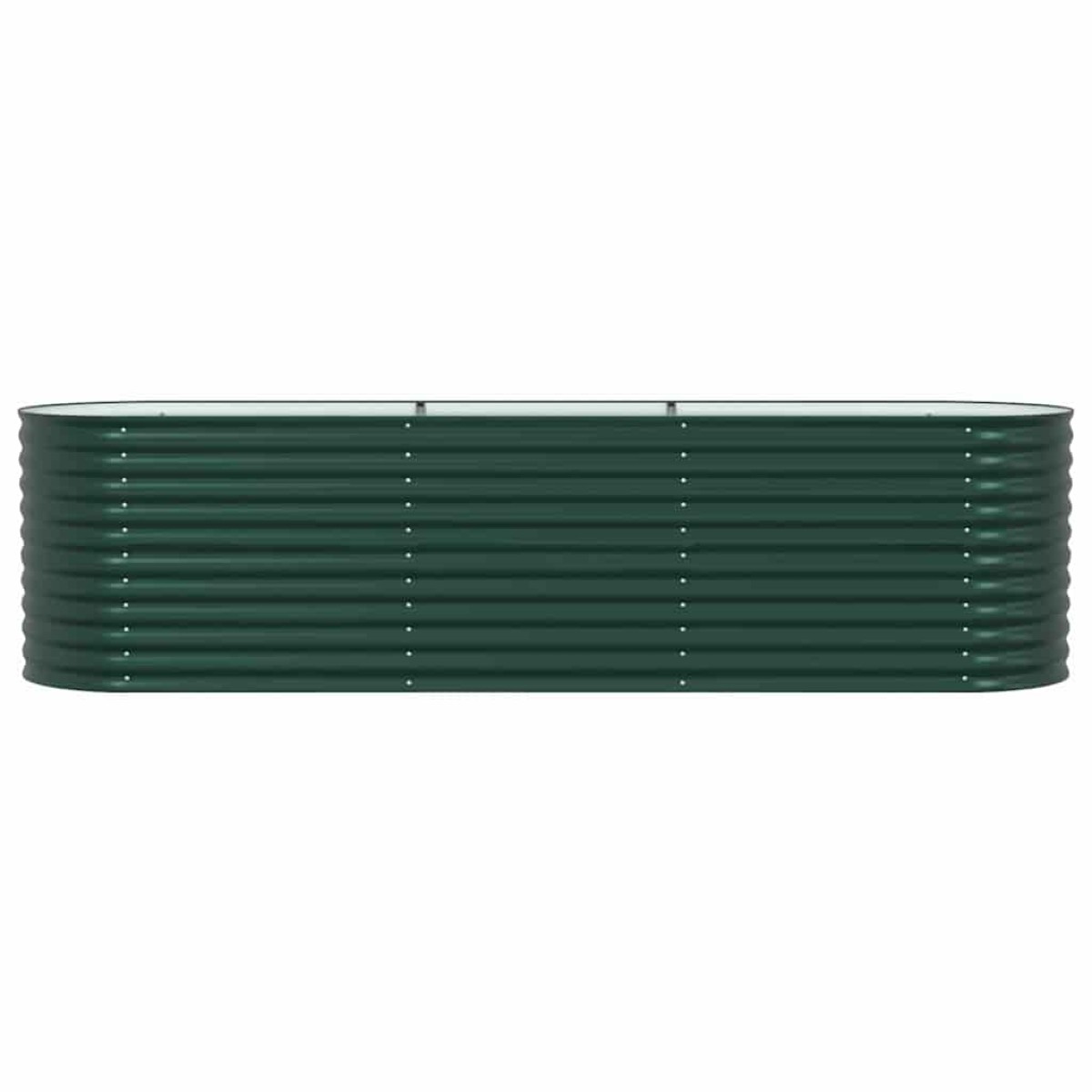 vidaXL Ανεβασμένο Κρεβάτι Πράσινο 320 x 80 x 81 cm Ατσάλι