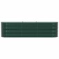 vidaXL Ανεβασμένο Κρεβάτι Πράσινο 320 x 80 x 81 cm Ατσάλι