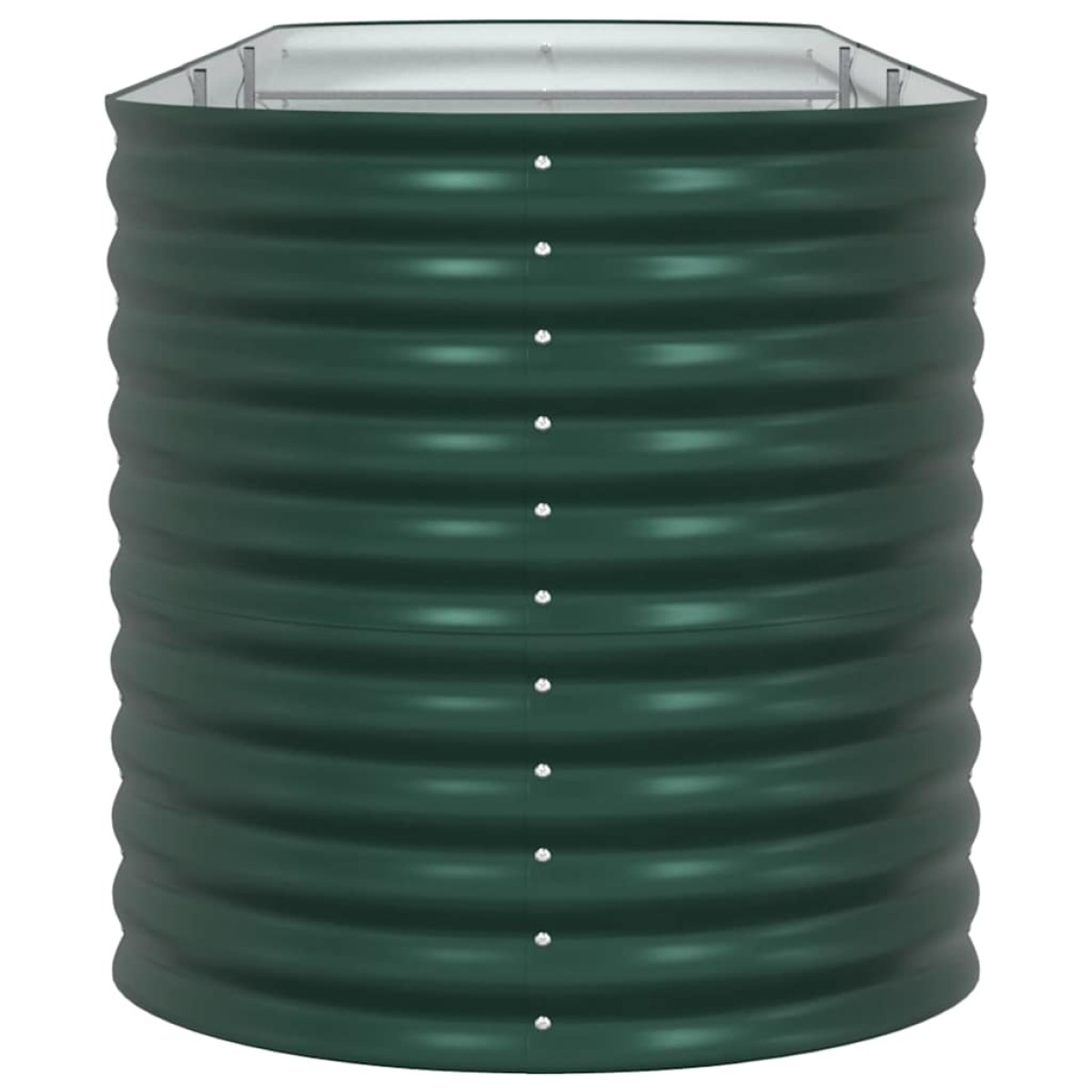vidaXL Ανεβασμένο Κρεβάτι Πράσινο 320 x 80 x 81 cm Ατσάλι