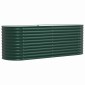 vidaXL Ανεβασμένο Κρεβάτι Πράσινο 240 x 80 x 81 cm Ατσάλι