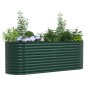 vidaXL Ανεβασμένο Κρεβάτι Πράσινο 240 x 80 x 81 cm Ατσάλι