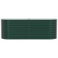 vidaXL Ανεβασμένο Κρεβάτι Πράσινο 240 x 80 x 81 cm Ατσάλι