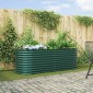 vidaXL Ανεβασμένο Κρεβάτι Πράσινο 240 x 80 x 81 cm Ατσάλι