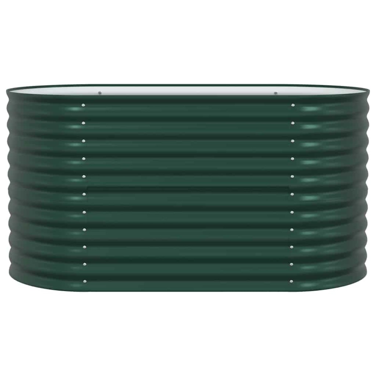 vidaXL Ανεβασμένο Κρεβάτι Πράσινο 160 x 80 x 81 cm Ατσάλι