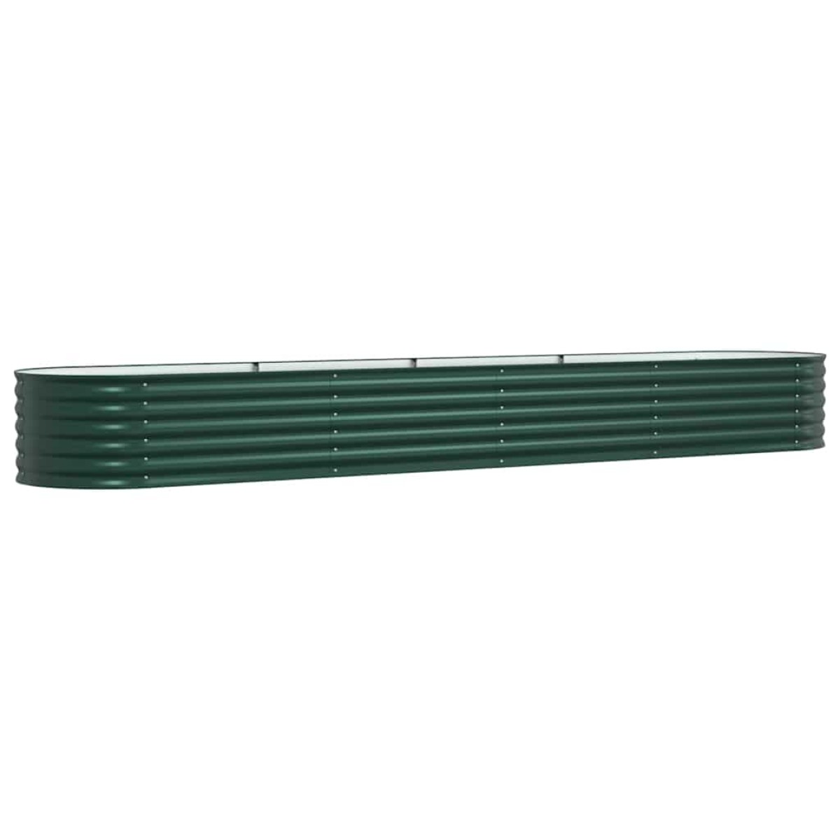 vidaXL Ανεβασμένο Κρεβάτι Πράσινο 400 x 80 x 44 cm Ατσάλι