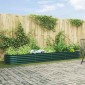 vidaXL Ανεβασμένο Κρεβάτι Πράσινο 400 x 80 x 44 cm Ατσάλι