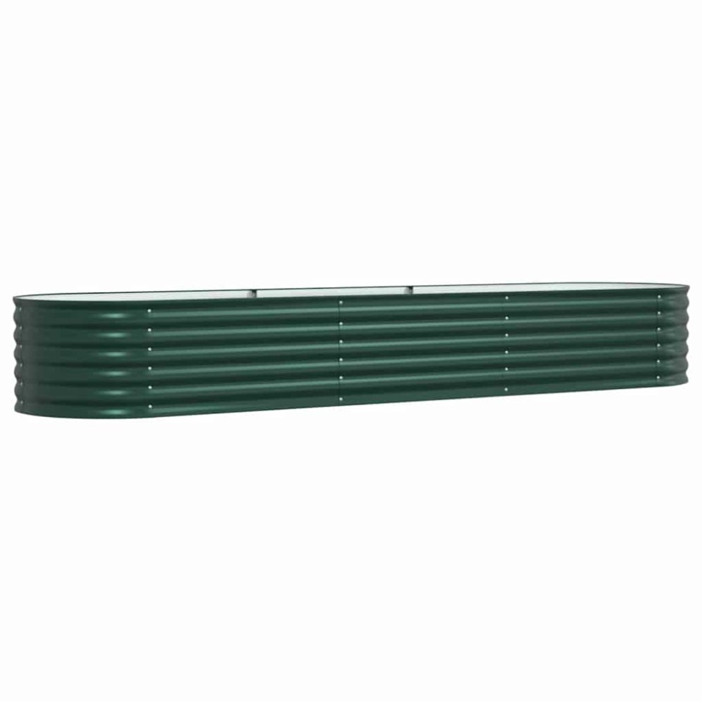 vidaXL Ανεβασμένο Κρεβάτι Πράσινο 320 x 80 x 44 cm Ατσάλι