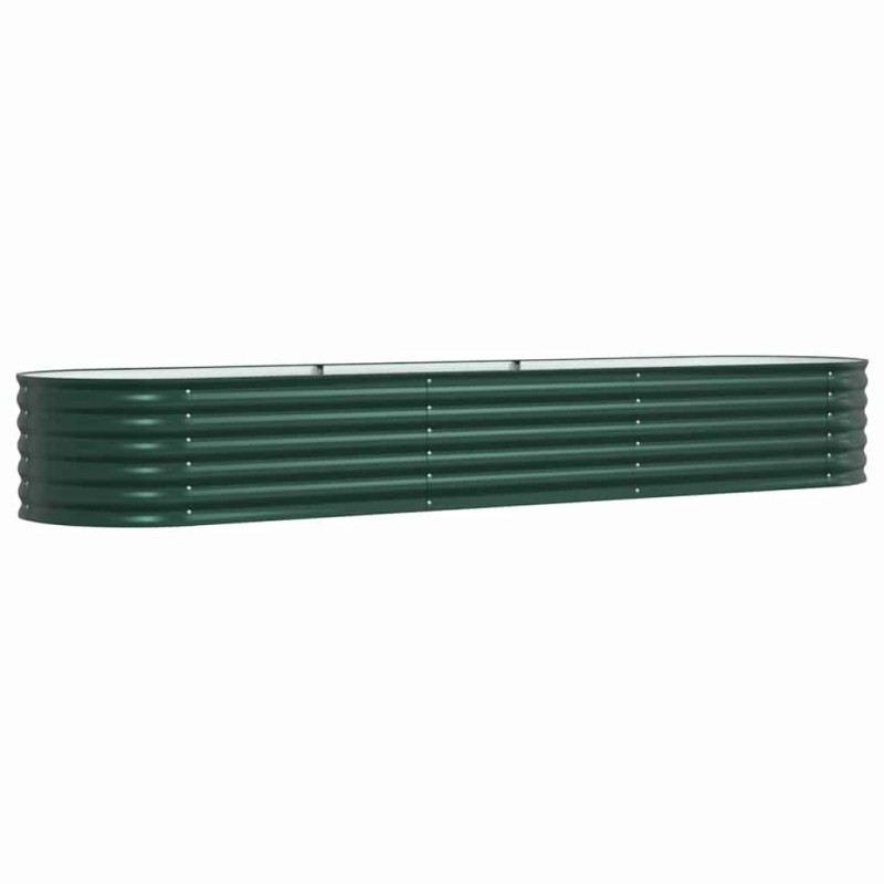 vidaXL Ανεβασμένο Κρεβάτι Πράσινο 320 x 80 x 44 cm Ατσάλι