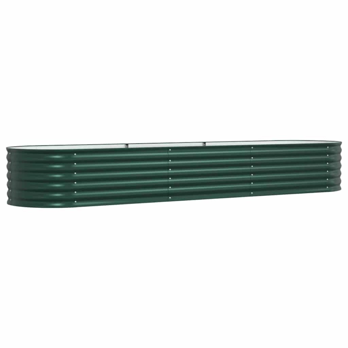 vidaXL Ανεβασμένο Κρεβάτι Πράσινο 320 x 80 x 44 cm Ατσάλι