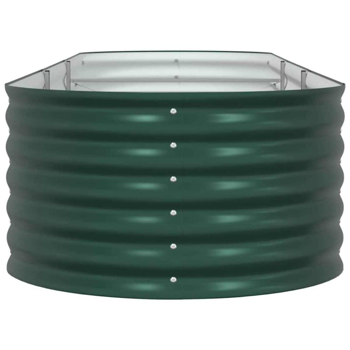 vidaXL Ανεβασμένο Κρεβάτι Πράσινο 320 x 80 x 44 cm Ατσάλι