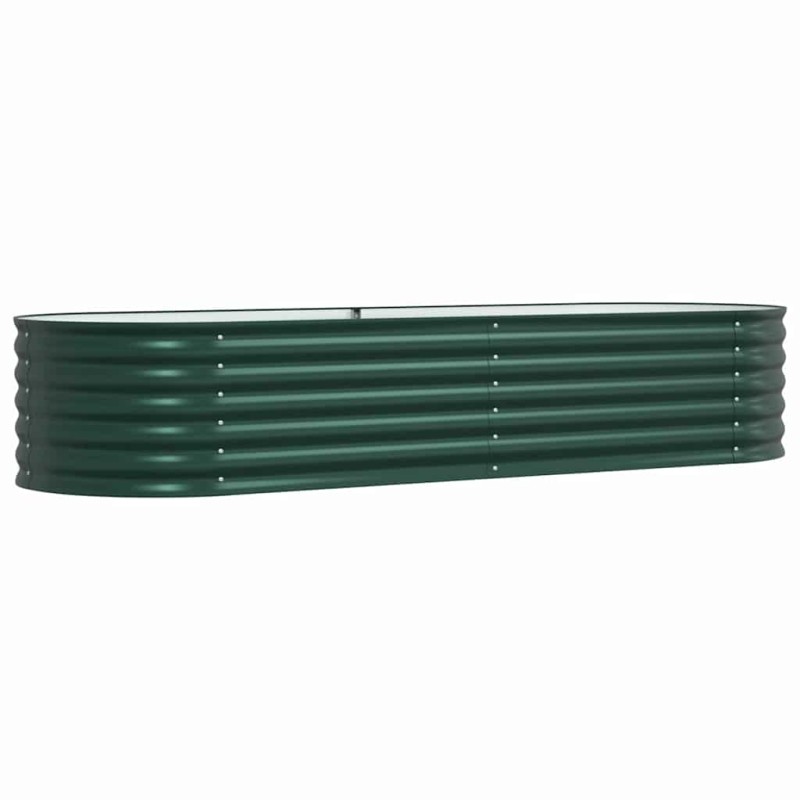 vidaXL Ανεβασμένο Κρεβάτι Πράσινο 240 x 80 x 44 cm Ατσάλι