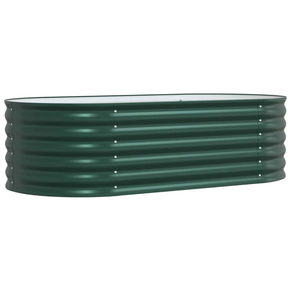 vidaXL Ανεβασμένο Κρεβάτι Πράσινο 160 x 80 x 44 cm Ατσάλι