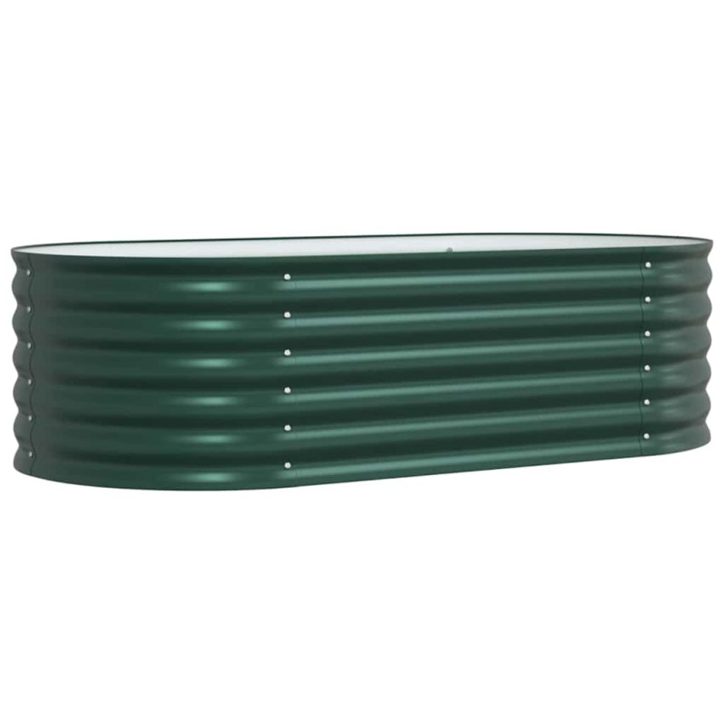 vidaXL Ανεβασμένο Κρεβάτι Πράσινο 160 x 80 x 44 cm Ατσάλι