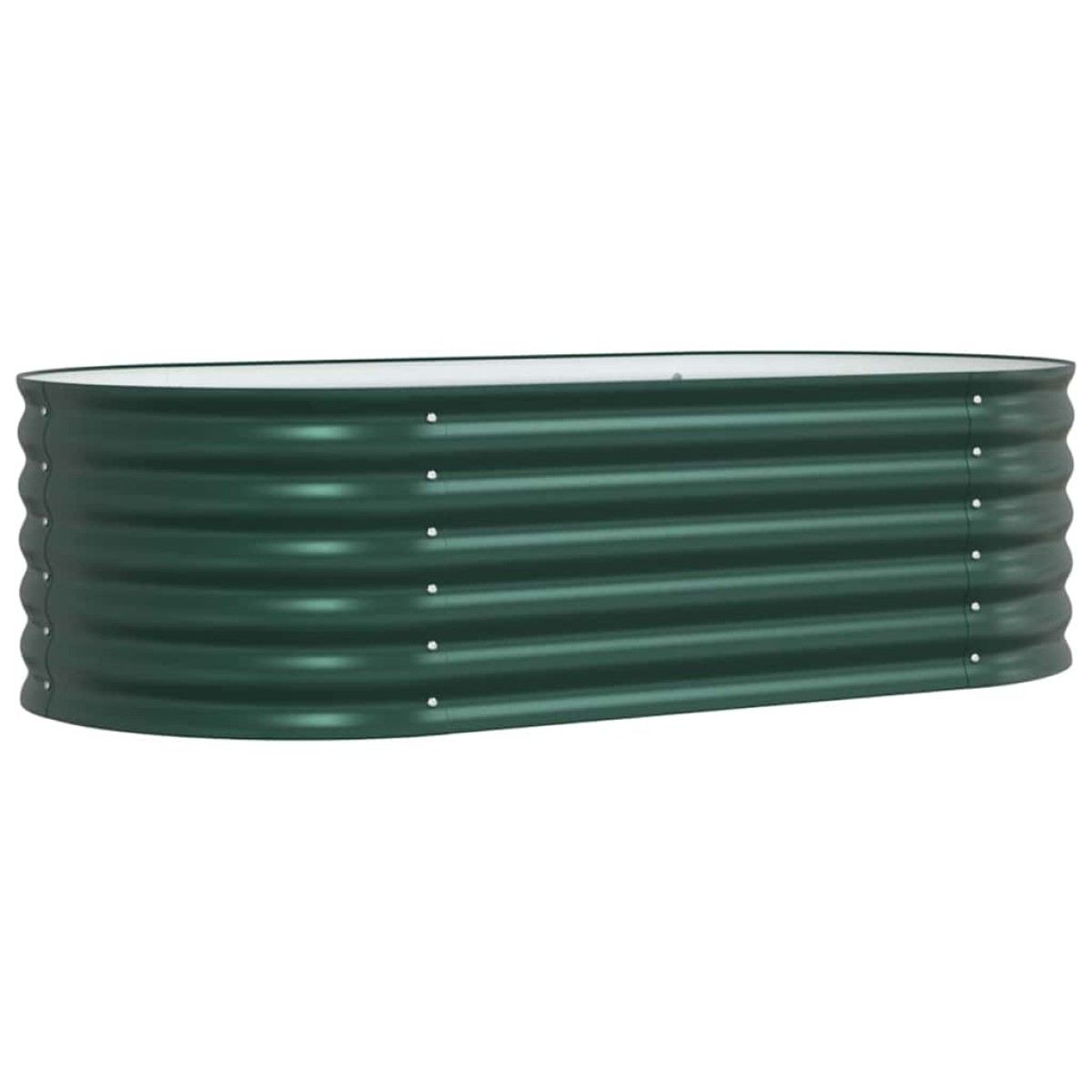 vidaXL Ανεβασμένο Κρεβάτι Πράσινο 160 x 80 x 44 cm Ατσάλι