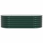 vidaXL Ανεβασμένο Κρεβάτι Πράσινο 160 x 80 x 44 cm Ατσάλι