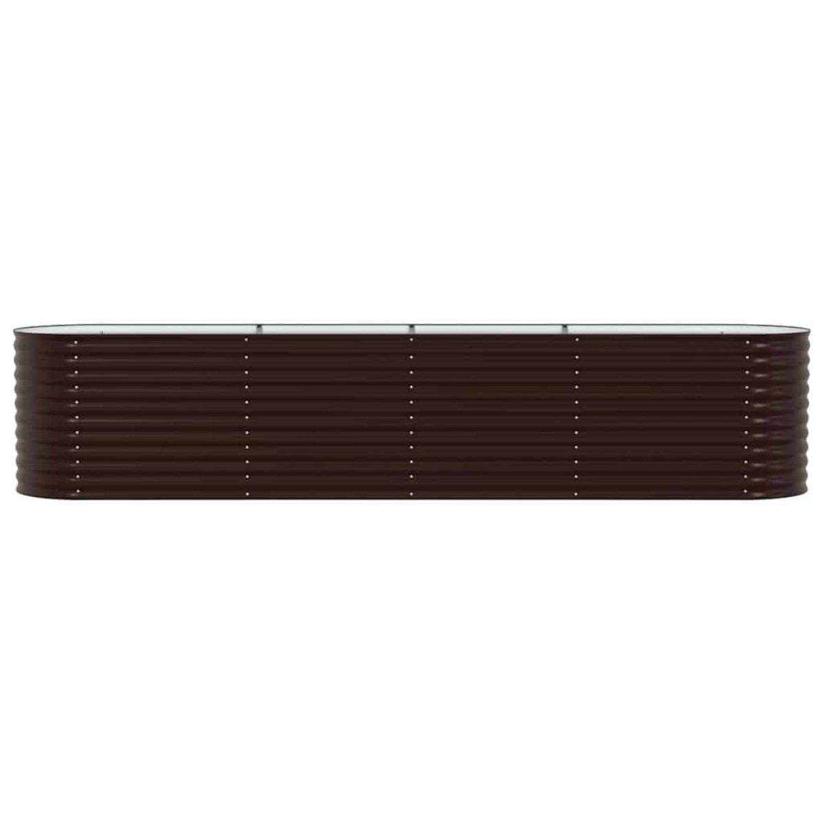 vidaXL Ανεβασμένο Κρεβάτι Καφέ 400 x 80 x 81 cm Ατσάλι