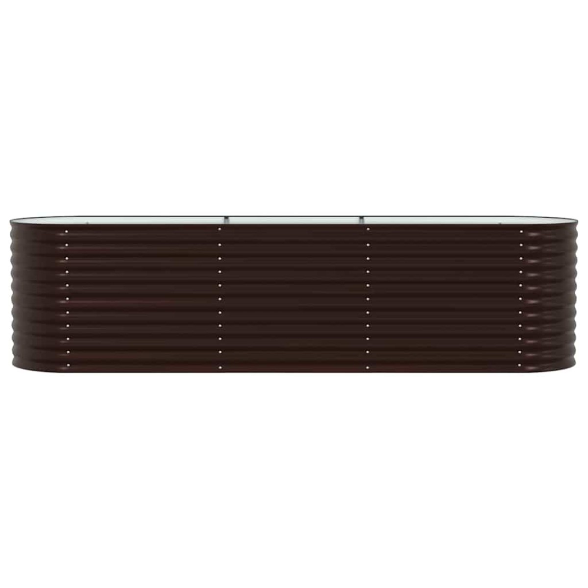 vidaXL Ανεβασμένο Κρεβάτι Καφέ 320 x 80 x 81 cm Ατσάλι