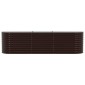 vidaXL Ανεβασμένο Κρεβάτι Καφέ 320 x 80 x 81 cm Ατσάλι
