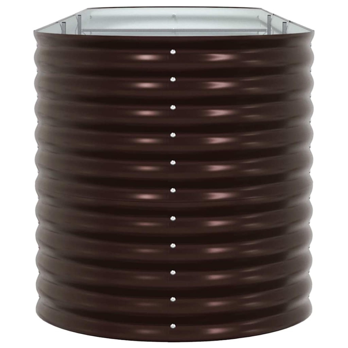 vidaXL Ανεβασμένο Κρεβάτι Καφέ 320 x 80 x 81 cm Ατσάλι