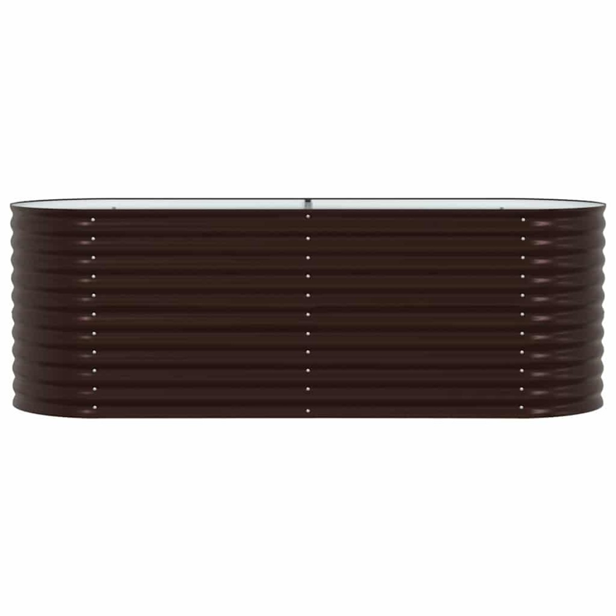 vidaXL Ανεβασμένο Κρεβάτι Καφέ 240 x 80 x 81 cm Ατσάλι