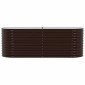 vidaXL Ανεβασμένο Κρεβάτι Καφέ 240 x 80 x 81 cm Ατσάλι