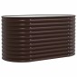 vidaXL Ανεβασμένο Κρεβάτι Καφέ 160 x 80 x 81 cm Ατσάλι