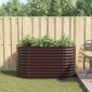 vidaXL Ανεβασμένο Κρεβάτι Καφέ 160 x 80 x 81 cm Ατσάλι